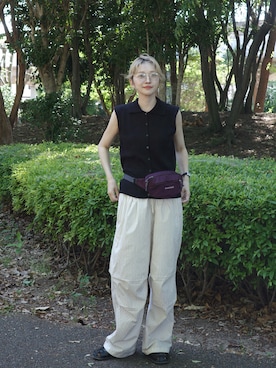 「hellam（へラム）のアイテム」を使った、𝙔𝙐𝙆𝙄さん（レディース・163cm）の春コーディネート