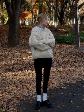 𝙔𝙐𝙆𝙄さん（骨格ストレート・レディース・163cm）の冬コーディネート