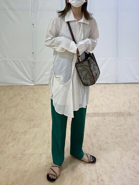 「Y's（ワイズ）のアイテム」を使った、𝙔𝙐𝙆𝙄さん（レディース・162cm）の夏コーディネート