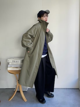 「ap retro（アプレトロ）のアイテム（その他アウター）」を使った、𝙔𝙐𝙆𝙄さん（レディース・162cm）の冬コーディネート
