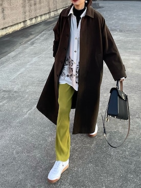 𝙔𝙐𝙆𝙄さん（レディース・162cm）の冬コーディネート