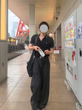 「SINSS（シンス）のアイテム（バッグ）」を使った、Naötoさん（メンズ・174cm）の夏コーディネート