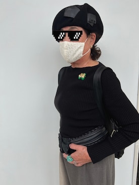 「ROBERTA DI CAMERINO（ロベルトディカメリーノ）のアイテム」を使った、祖母と孫さん（レディース・156cm）の秋コーディネート