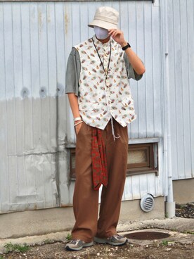 月さん（メンズ・177cm）の夏コーディネート