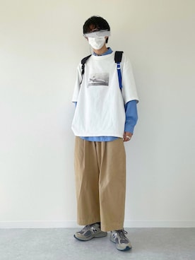 「kudos（クードス）のアイテム」を使った、月さん（メンズ・177cm）の秋コーディネート