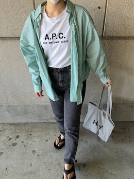 キ ちさんの「T-SHIRT RUE MADAME FEMME JPS」を使ったコーディネート
