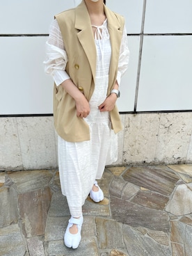 「アイテム（テーラードジャケット）」を使った、キ ちさん（レディース・156cm）の春コーディネート
