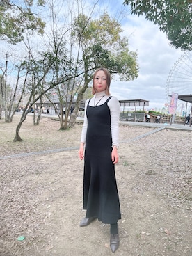 「rienda（リエンダ）のアイテム（ワンピース/ドレス）」を使った、YUIKOさん（レディース・157cm）の春コーディネート