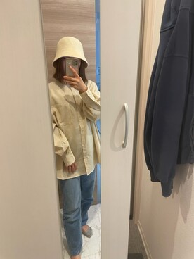 「LAKOLE（ラコレ）のアイテム（帽子）」を使った、るかさん（レディース・150cm）の春コーディネート