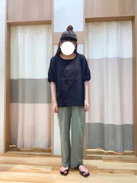 「バルーン袖」｜＊おたみ＊さん（レディース・163cm）の夏コーディネート