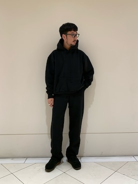 「URBAN RESEARCH（アーバンリサーチ）のアイテム（スウェットパンツ）」を使った、moriyamaさん（メンズ・172cm）の秋コーディネート