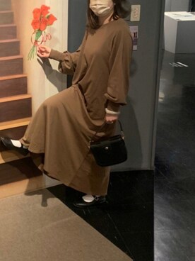 「ブラウンブラックコーデ」｜soiさん（レディース・154cm）の秋コーディネート