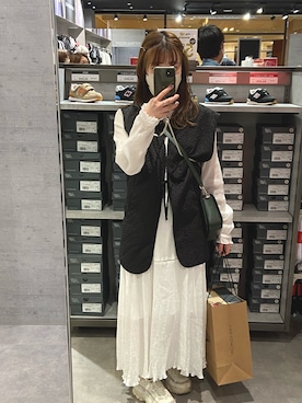 「ベスト×ワンピース」｜soiさん（レディース・154cm）の春コーディネート