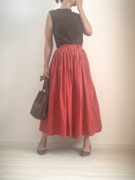 「IDEE（イデー）のアイテム」を使った、mykさん（レディース・160cm）の夏コーディネート