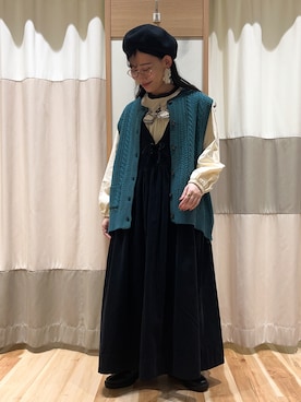 「ゆべしコラボ」｜ミズキさん（レディース・153cm）の秋コーディネート