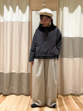 「ゆべしコラボ」｜ミズキさん（レディース・153cm）の春コーディネート