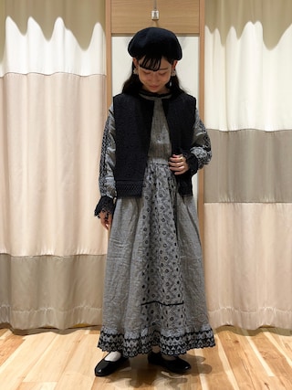 サマンサモスモス kazumi コラボ 刺繍とレースマルチブラウス