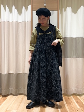 「ゆべしコラボ」｜ミズキさん（レディース・153cm）の秋コーディネート