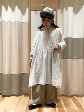 「Samansa Mos2（サマンサ モスモス）のエッグパンツ（その他パンツ）」を使った、ミズキさん（レディース・153cm）の秋コーディネート