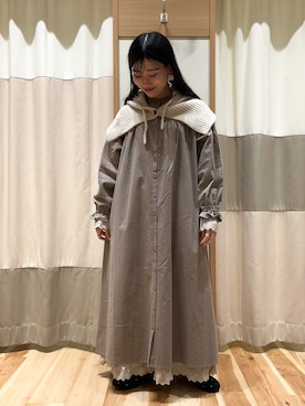 「アイテム（ドレスシューズ、グレー系）」を使った、ミズキさん（レディース・153cm）の秋コーディネート