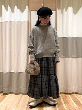 「田中里奈コラボ」｜ミズキさん（レディース・153cm）の秋コーディネート
