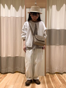 「kazumiコラボ」｜「アイテム（ジャケット/アウター）」を使った、ミズキさん（レディース・153cm）の冬コーディネート