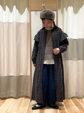 「サマンサ モスモス(Samansa Mos2)」｜ミズキさん（レディース・153cm）の冬コーディネート