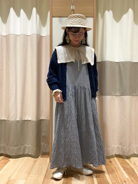 「Samansa Mos2（サマンサ モスモス）のアイテム（シューズ）」を使った、ミズキさん（レディース・153cm）の春コーディネート