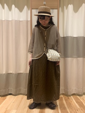 「Samansa Mos2（サマンサ モスモス）のアイテム」を使った、ミズキさん（レディース・153cm）の春コーディネート