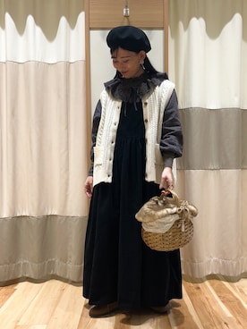 「ゆべしコラボ」｜ミズキさん（レディース・153cm）の秋コーディネート