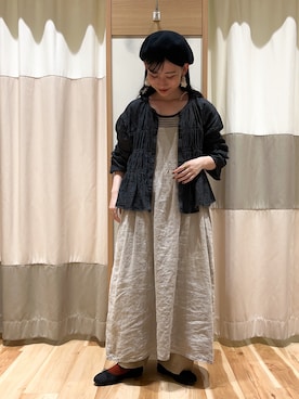 「Samansa Mos2（サマンサ モスモス）のエッグパンツ（その他パンツ）」を使った、ミズキさん（レディース・153cm）の秋コーディネート