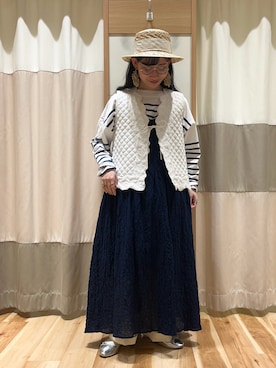 「ゆべしコラボ」｜「アイテム（パンプス）」を使った、ミズキさん（レディース・153cm）の春コーディネート