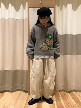 「Samansa Mos2（サマンサ モスモス）のアイテム」を使った、ミズキさん（レディース・153cm）の秋コーディネート