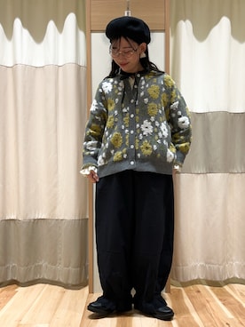 「アイテム（ドレスシューズ）」を使った、ミズキさん（レディース・153cm）の冬コーディネート