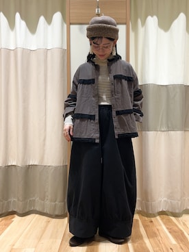 「ゆべしコラボ」｜ミズキさん（レディース・153cm）の秋コーディネート