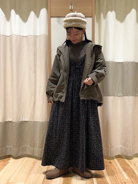 「Samansa Mos2（サマンサ モスモス）のアイテム（ジャケット/アウター）」を使った、ミズキさん（レディース・153cm）の秋コーディネート