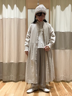 「サマンサ モスモス(Samansa Mos2)」｜「アイテム（ワンピース/ドレス）」を使った、ミズキさん（レディース・153cm）の冬コーディネート