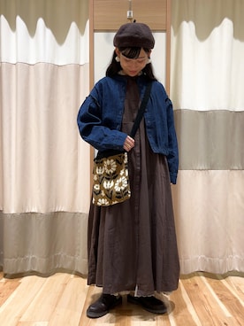 「kazumiコラボ」｜「アイテム（ジャケット/アウター）」を使った、ミズキさん（レディース・153cm）の秋コーディネート