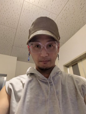 「アイテム（スウェット）」を使った、かもさんさん（メンズ・171cm・40代）の夏コーディネート