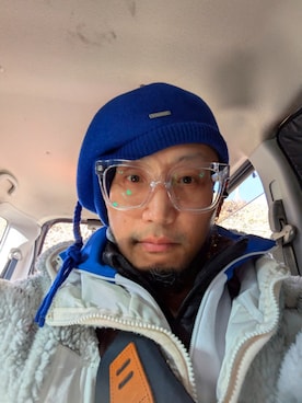 「Zoff（ゾフ）のアイテム」を使った、かもさんさん（メンズ・171cm）の冬コーディネート