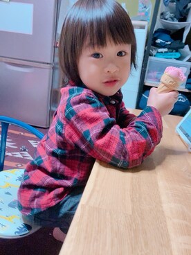 ぺこ米さん（キッズ・90cm）の秋コーディネート