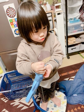 「mimorand」｜ぺこ米さん（キッズ・90cm）の冬コーディネート