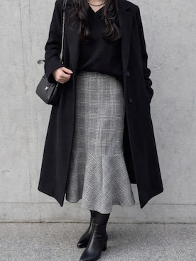 「one after another NICE CLAUP（ワンアフターアナザーナイスクラップ）のアイテム」を使った、まるまるさん（レディース・150cm）の冬コーディネート