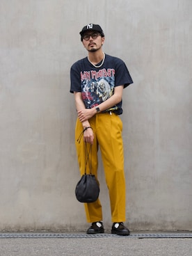 明賀健太さん（メンズ・178cm）の夏コーディネート