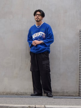 明賀健太さん(メンズ・178cm)の秋コーディネート