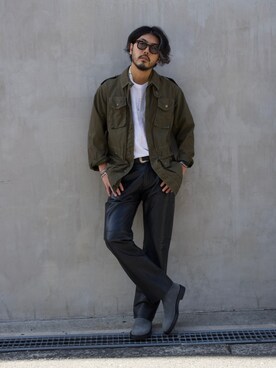 明賀健太さん(メンズ・178cm)の秋コーディネート