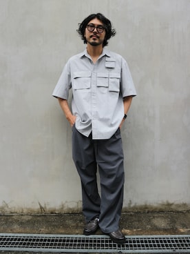 明賀健太さん（メンズ・178cm）の夏コーディネート