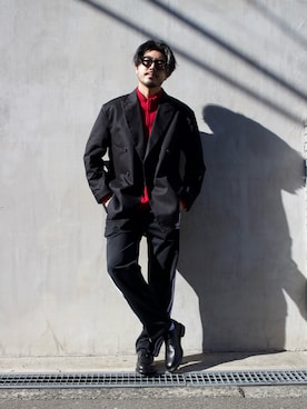 明賀健太さん（メンズ・178cm）の冬コーディネート