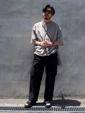 明賀健太さん（メンズ・178cm）の春コーディネート