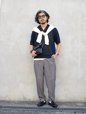 明賀健太さん（メンズ・178cm）の夏コーディネート